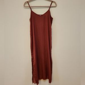 Aerie Classic Slip Dress in Terracotta